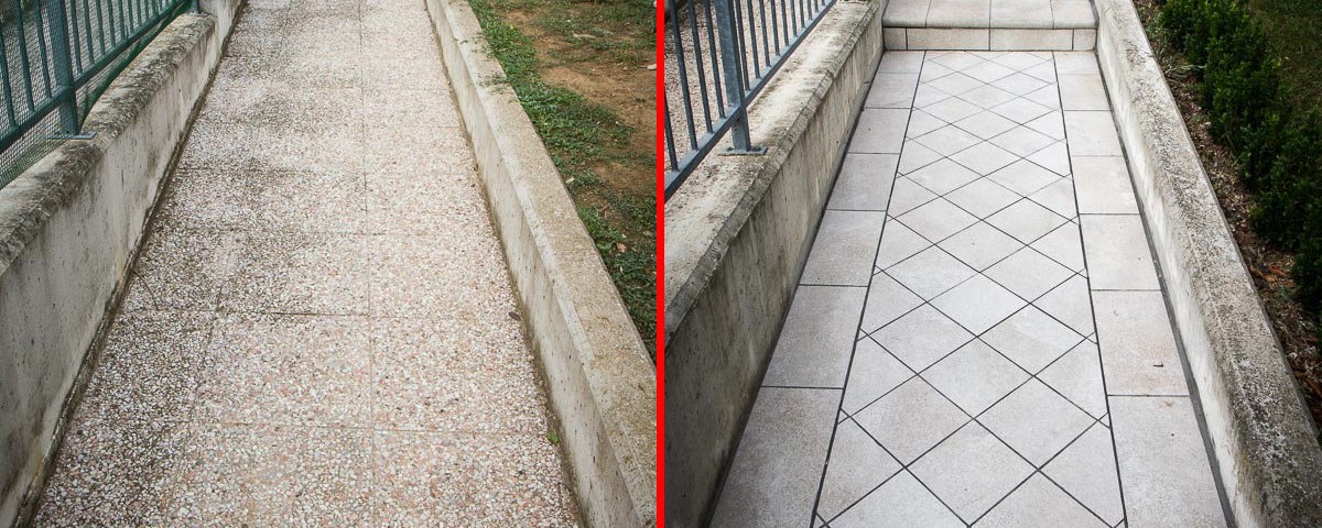 ripavimentazione vialetto